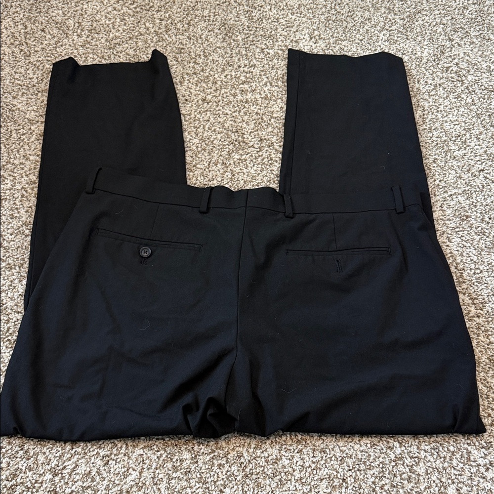 🌿 JF J.Ferrar Classic Black Men's Dress Pants - Picture 6 of 7
